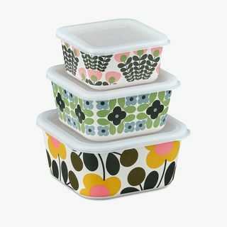 Коробки для хранения еды Orla Kiely Flower Bamboo, набор из 3 штук, мульти