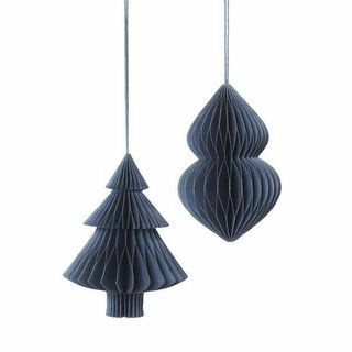 Шарики Broste Copenhagen Tree Baubles в цвете Orion Blue, набор из 2 шт.