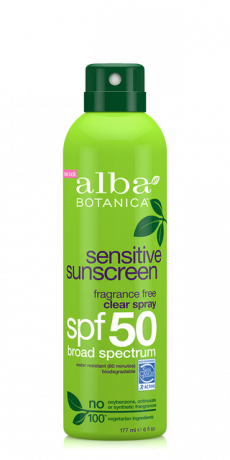 Alba Botanica Suncare Прозрачный спрей без запаха SPF50 177 мл